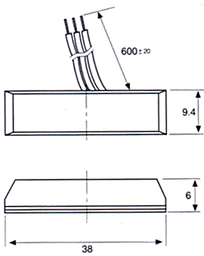 門磁開關（磁性開關/接近開關/接近傳感器）PS-1542尺寸規(guī)格