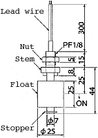 液位開關（液位傳感器/水位開關）MFS17-C-1尺寸規(guī)格